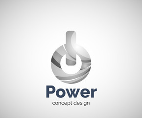 Power button logo template
