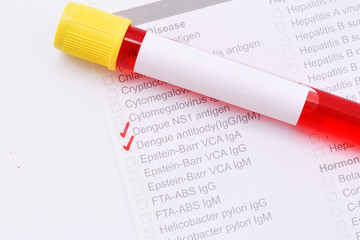 Blood for dengue virus test