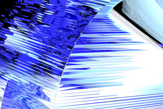 Blue abstract graphics