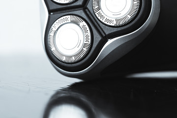 electric shaver closeup
