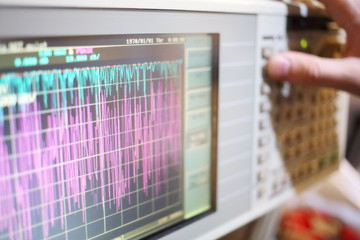 Oscilloscope is a device for the study of the electrical signal