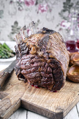 Barbecue Rib of Beef auf Schneidebrett