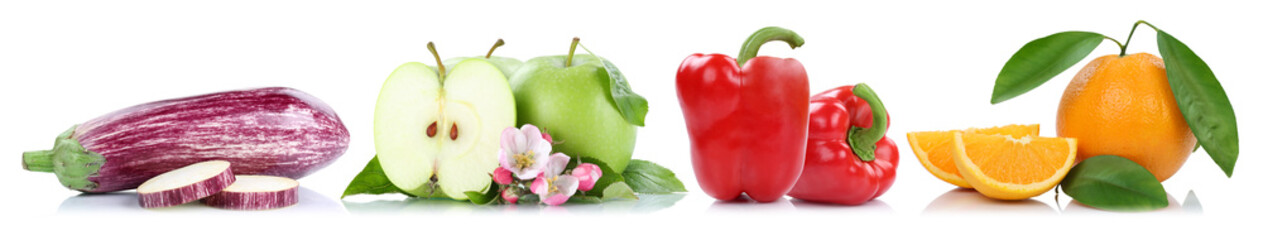 Obst und Gemüse Früchte Apfel Orange Paprika Äpfel Orangen Fr