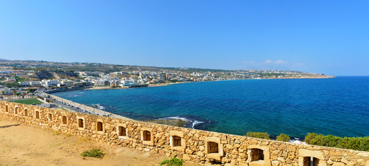 Rethymno Fortezza fortress city view