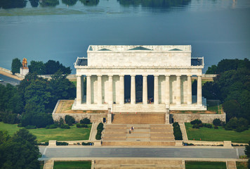 Abraham Lincoln memorial in Washington, DC