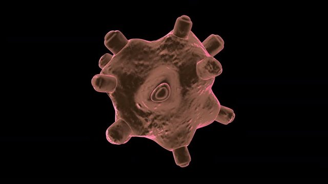 Loop able Animation of a generic Germ, Virus or Bacteria.
