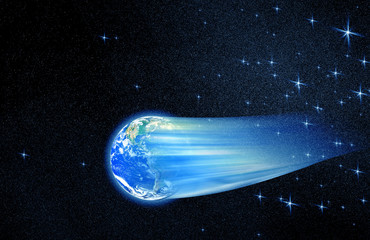 globe and stars