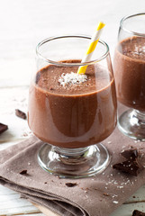 Chocolate banana smoothie