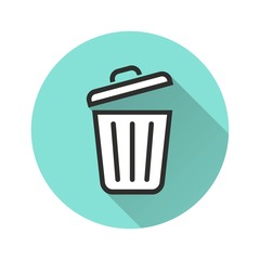 Bin vector icon.