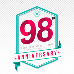 Anniversary emblems template design