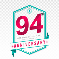 Anniversary emblems template design