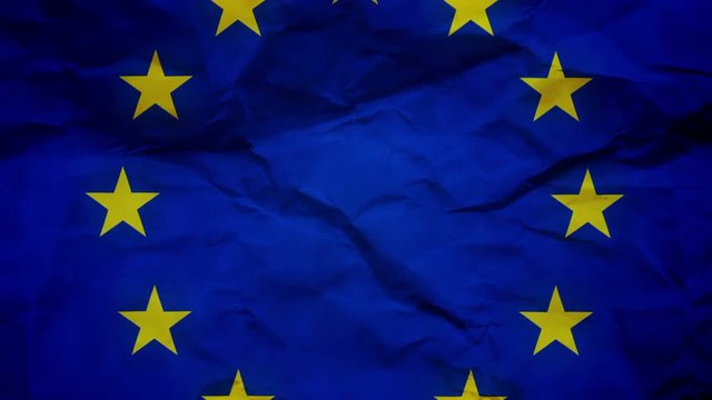 European Union flag stop motion loopable animation