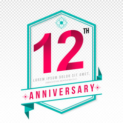 Anniversary emblems template design