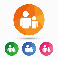 Group of people sign icon. Share symbol.