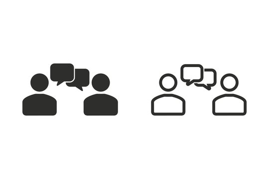 Human Interaction - Vector Icon.