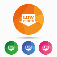 Low price sign icon. Special offer symbol.