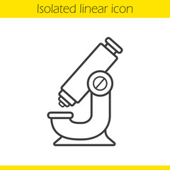 Microscope linear icon