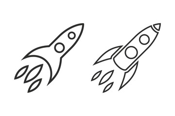 Rocket - vector icon.
