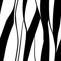 Zebra Stripes Seamless Pattern, seamless black and white texture