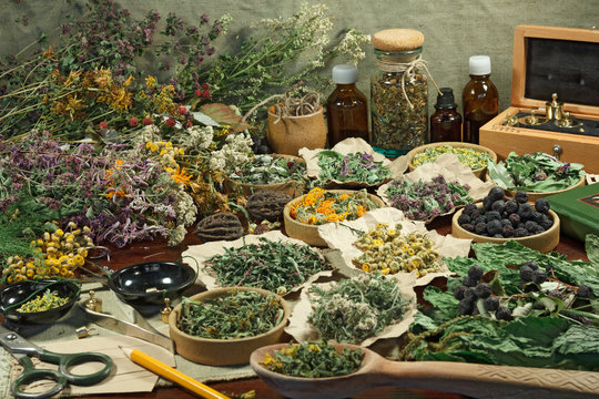 Set healing herbs.