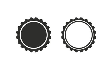 Bottle cap - vector icon.