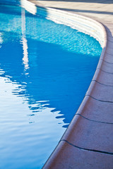 Obraz premium Macro from Swimming pool with clear blue water