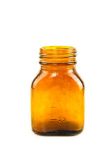 Vintage glass bottle (originally for medications in mid 30-th). Recyclable garbage series.