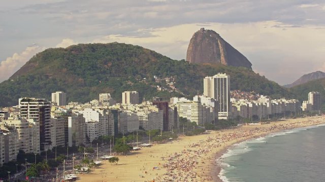 Copacabana View on Sugar Loaf Mountain, Rio de Janeiro, Brazil