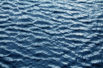 Blue water background with waves