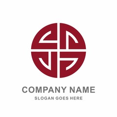 Geometric Morocco Ornament Decoration Circle Line Vector Logo Template