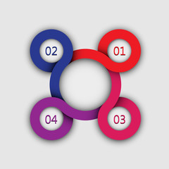 circular pattern / turn data element vector template