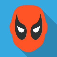 Mask for movies, superheroes, Cinema, with shadow Vector