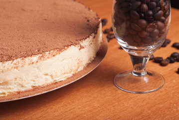 Cake sprinkle cocoa powder,