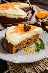 Carrot cake with mascarpone