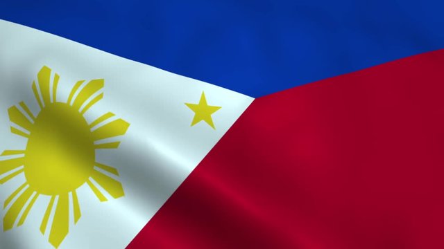 Realistic Philippines flag