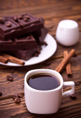 Coffee and chocolate