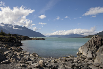 Fototapeta na wymiar Chilkat Inlet in Summer