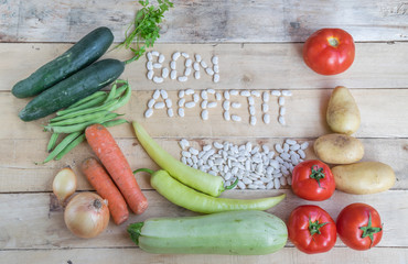 Fresh Farmers Market Vegetables. Healthy Eating. Vegetarian food
