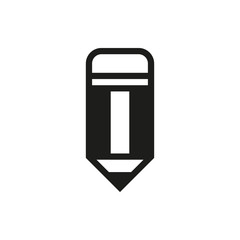 pencil icon on white background