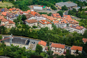 Panorama of Republic of San Marino from Monte Titano, San Marino