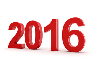  2016 New Year digits