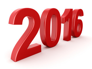  2016 New Year digits