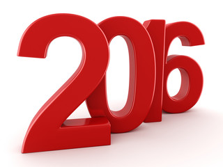  2016 New Year digits