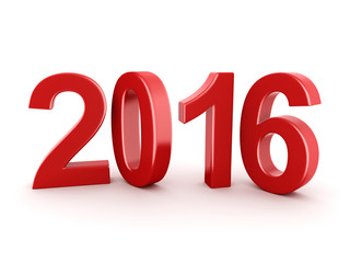 2016 New Year digits