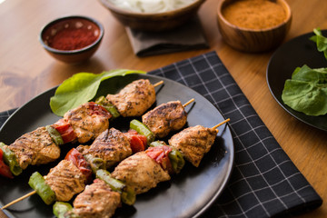 Turkish Shish Kebab / Chicken Skewers.