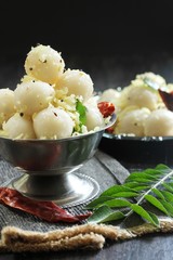 Kozhukkatta / Steamed rice dumplings, selective focus