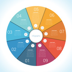 Elements For Template infographic nine position