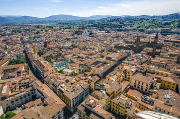 Obraz premium View of the Cathedral Santa Maria del Fiore in Florence, Italy