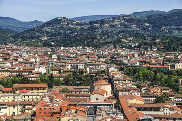 Obraz premium Italian red roofs in Florence, Tuscany, Italy.