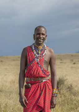 Black man wearing traditional clothing